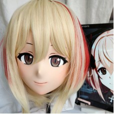 (GLA037)Customize Character'! Female/Girl Resin Full/Half Head With Lock Anime Cosplay Japanese Animego Kigurumi Mask